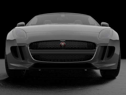 Jaguar F-type Low-poly 3D 模型