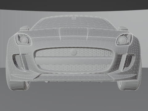 Jaguar F-type Low-poly 3D 模型