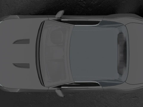 Jaguar F-type Low-poly 3D Model