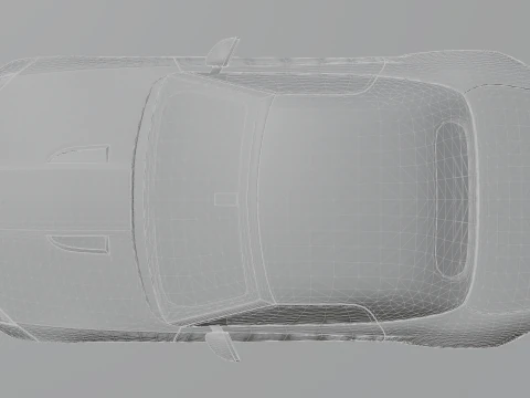 Jaguar F-type Low-poly 3D Model