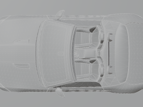 Jaguar F-type Low-poly 3D 模型