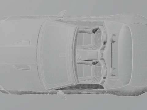 Jaguar F-type Low-poly 3D Model
