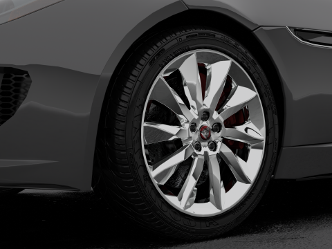 Jaguar F-type Low-poly 3D 模型