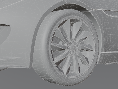Jaguar F-type Low-poly 3D 模型