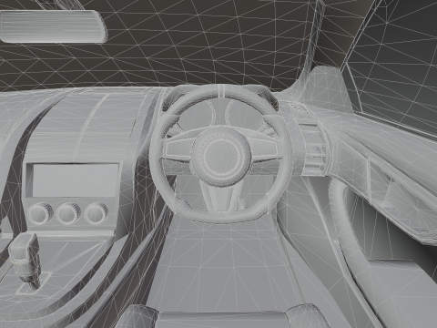Jaguar F-type Low-poly 3D 模型