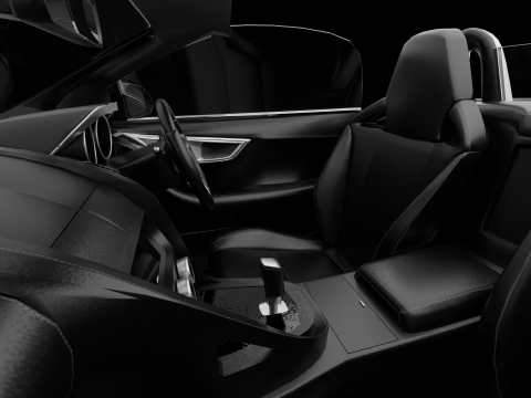 Jaguar F-type Low-poly 3D 模型