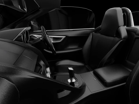 Jaguar F-type Low-poly 3D Model