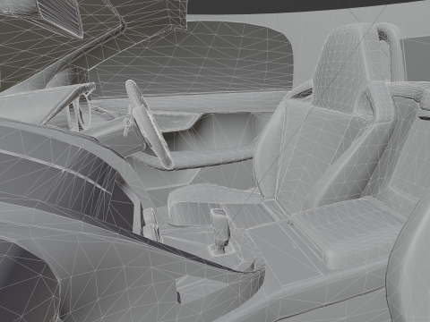 Jaguar F-type Low-poly 3D 模型