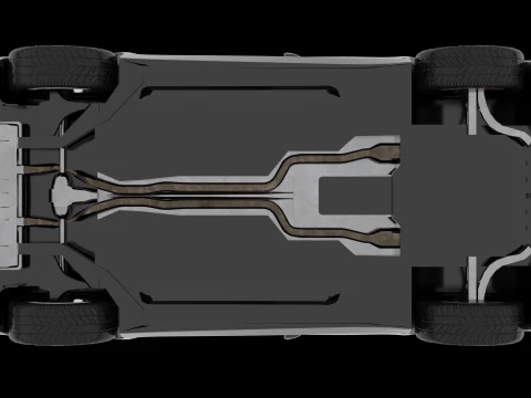 Jaguar F-type Low-poly 3D Model
