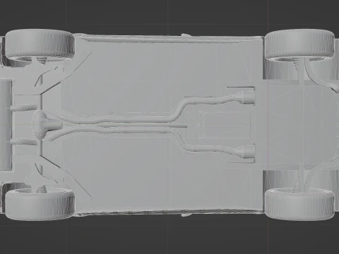 Jaguar F-type Low-poly 3D Model