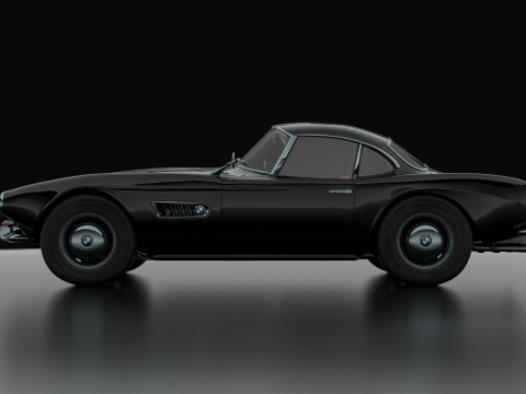 B M W - 507 low-poly 3D Модель