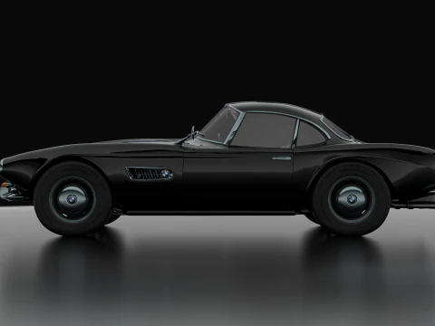 B M W - 507 low-poly 3D Model