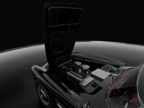 B M W - 507 low-poly 3D Model