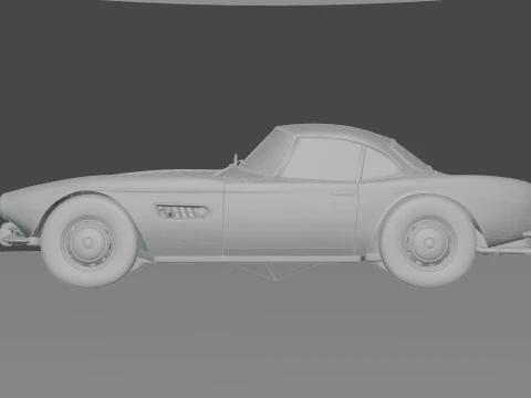 B M W - 507 low-poly 3D Model