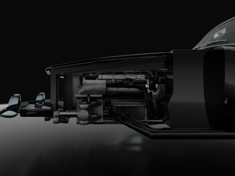 B M W - 507 low-poly 3D Модель