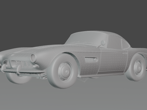 B M W - 507 low-poly 3D Модель