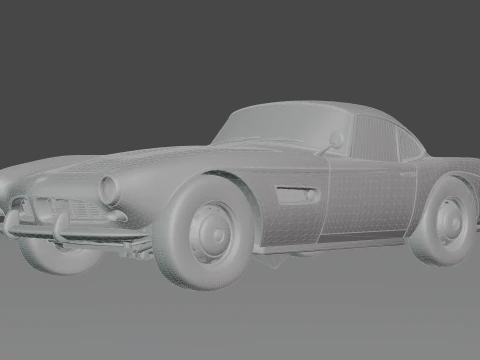 B M W - 507 low-poly 3D Model