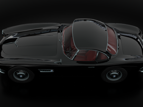 B M W - 507 low-poly 3D Модель