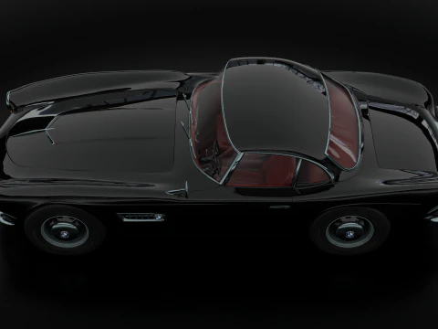 B M W - 507 low-poly 3D Model