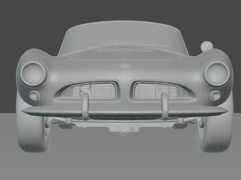 B M W - 507 low-poly 3D Модель