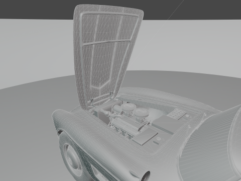 B M W - 507 low-poly 3D Модель