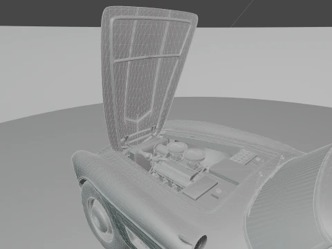 B M W - 507 low-poly 3D Model
