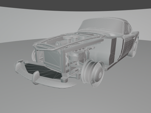 B M W - 507 low-poly 3D Модель