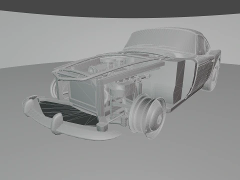 B M W - 507 low-poly 3D Model