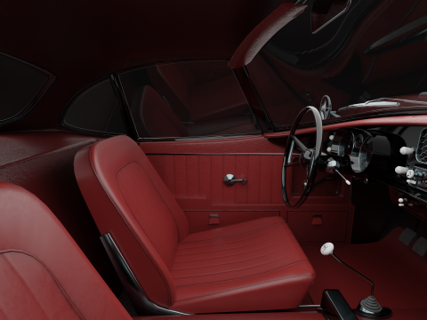 B M W - 507 low-poly 3D Модель