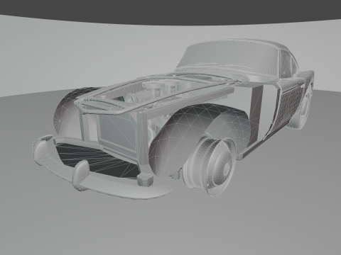 B M W - 507 low-poly 3D Модель