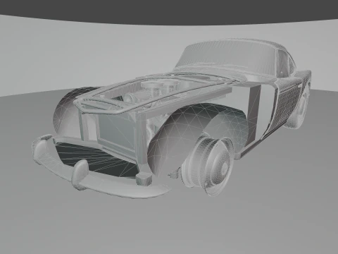 B M W - 507 low-poly 3D Model