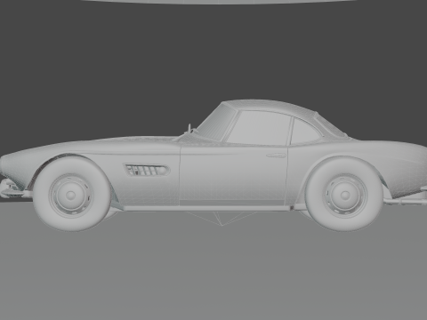 B M W - 507 low-poly 3D Модель