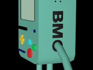 bmo - adventure time - with headphones and animation 3D 모델