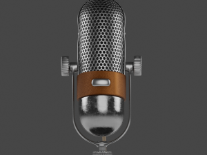 vintage microphone 3D Model