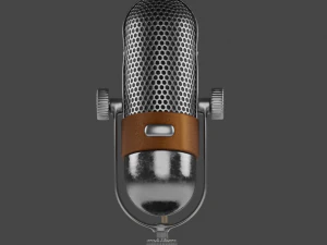 vintage microphone 3D Model
