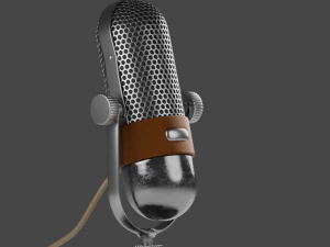 vintage microphone 3D Model