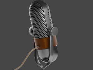 vintage microphone 3D Model