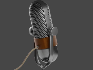 vintage microphone 3D Model