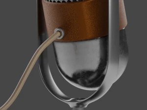 vintage microphone 3D Model