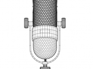 vintage microphone 3D Model