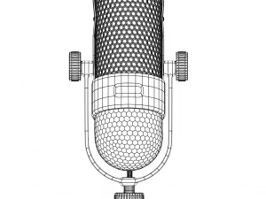 vintage microphone 3D Model