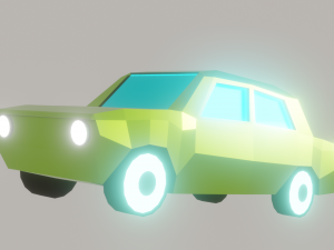 a rare car from 1980 3D Модель