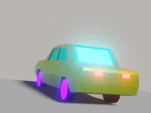 a rare car from 1980 3D Model