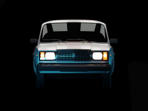 vaz 2107 lada riva 3D Model