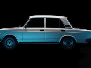 vaz 2107 lada riva 3D Model