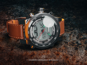 hand clock amst Modèle 3D