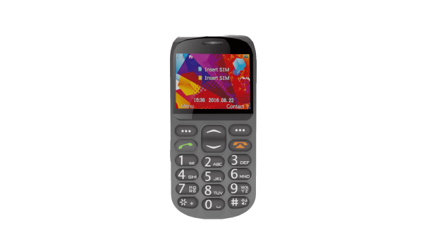 big button phone 3D Model .c4d .max .obj .3ds .fbx .stl .blend 