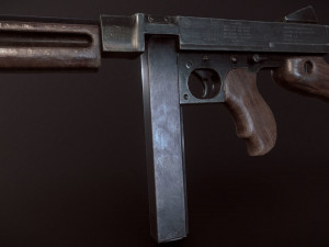thompson submachine 3D Model