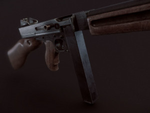 thompson submachine Modelo 3D