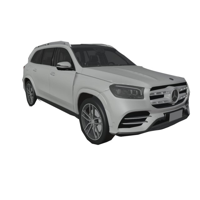 mercedes benz gls low poly Modèle 3D .c4d .max .obj .3ds .fbx .stl .blend 